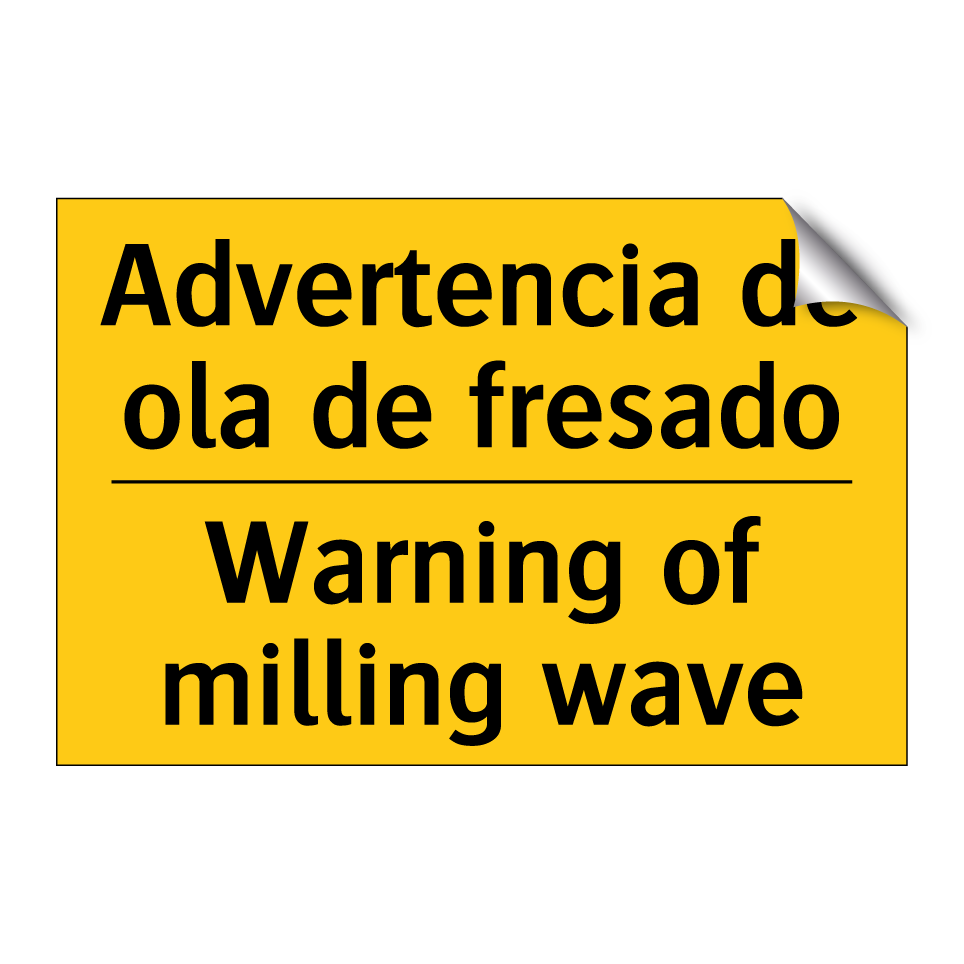 Advertencia de ola de fresado - Warning of milling wave