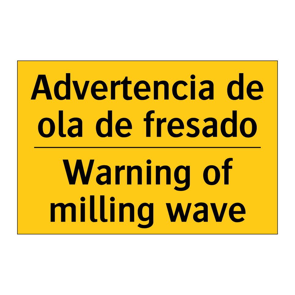 Advertencia de ola de fresado - Warning of milling wave