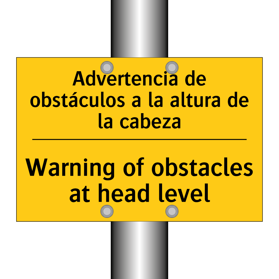 Advertencia de obstáculos a la altura de la cabeza - Warning of obstacles at head level