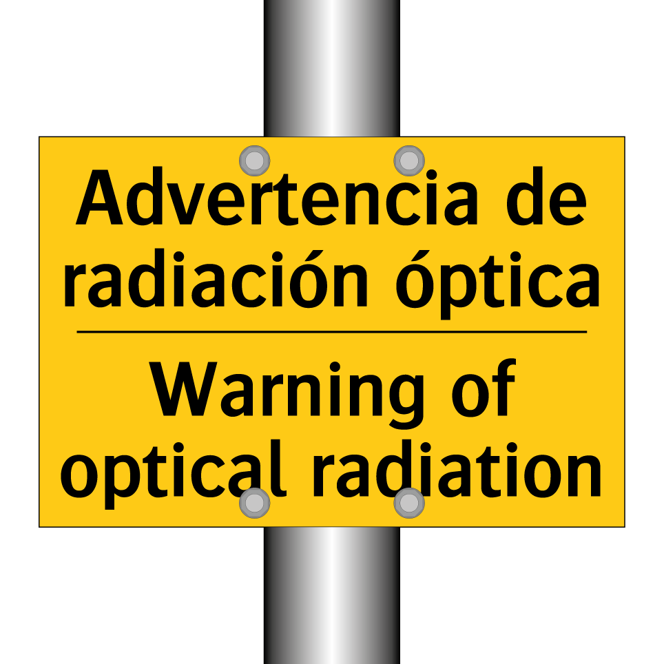 Advertencia de radiación óptica - Warning of optical radiation
