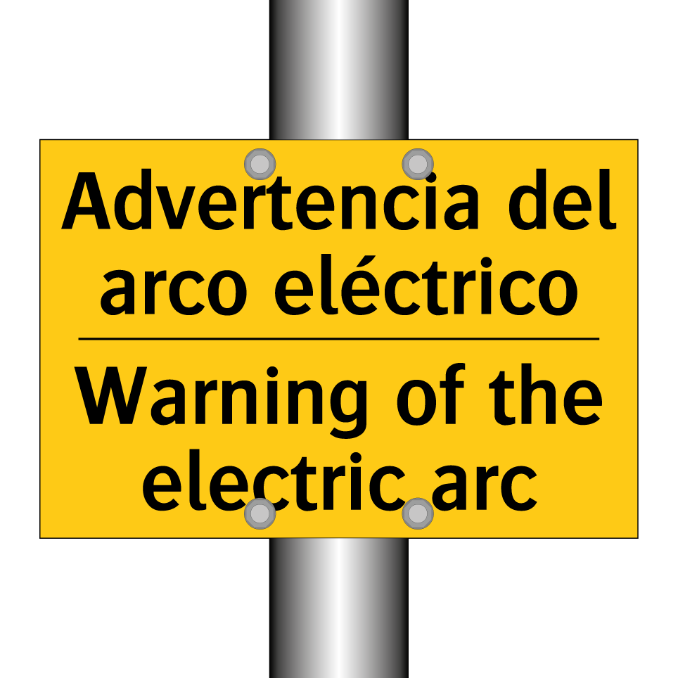 Advertencia del arco eléctrico - Warning of the electric arc