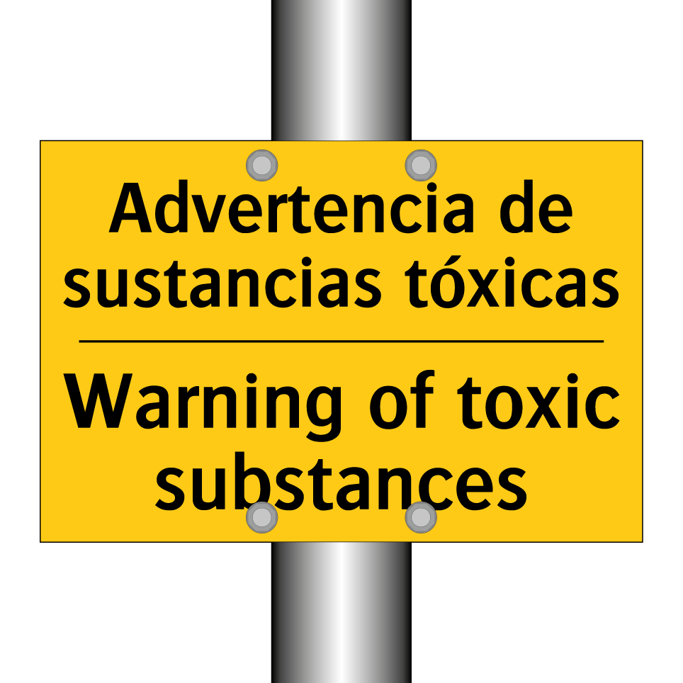 Advertencia de sustancias tóxicas - Warning of toxic substances