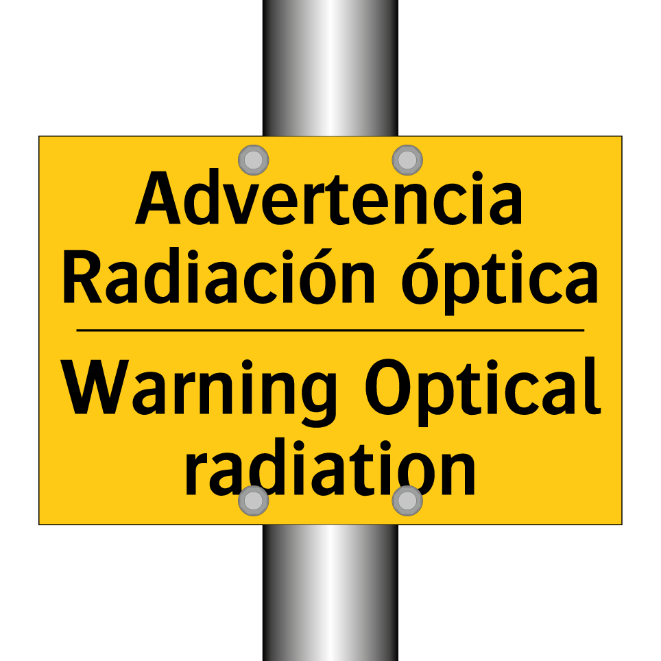 Advertencia Radiación óptica - Warning Optical radiation