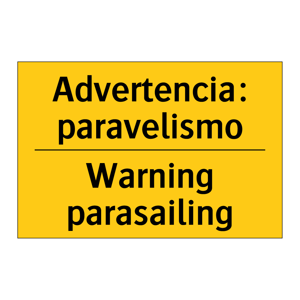 Advertencia: paravelismo - Warning parasailing