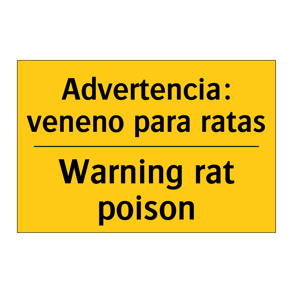 Advertencia: veneno para ratas - Warning rat poison