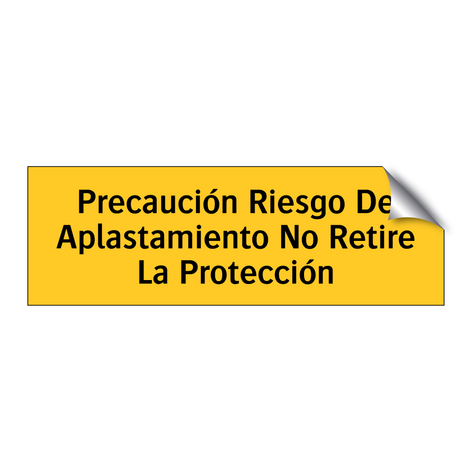 Precaución Riesgo De Aplastamiento No Retire La Protección