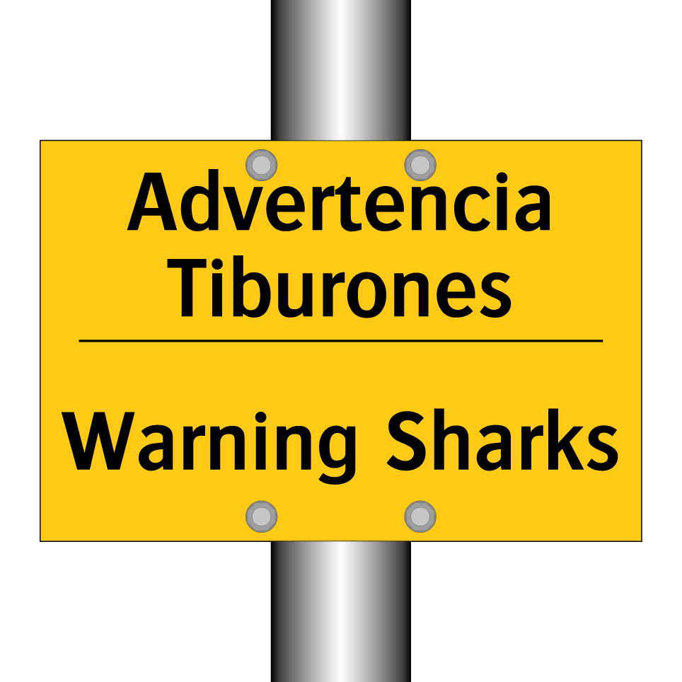 Advertencia Tiburones - Warning Sharks