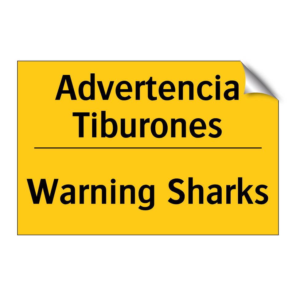 Advertencia Tiburones - Warning Sharks