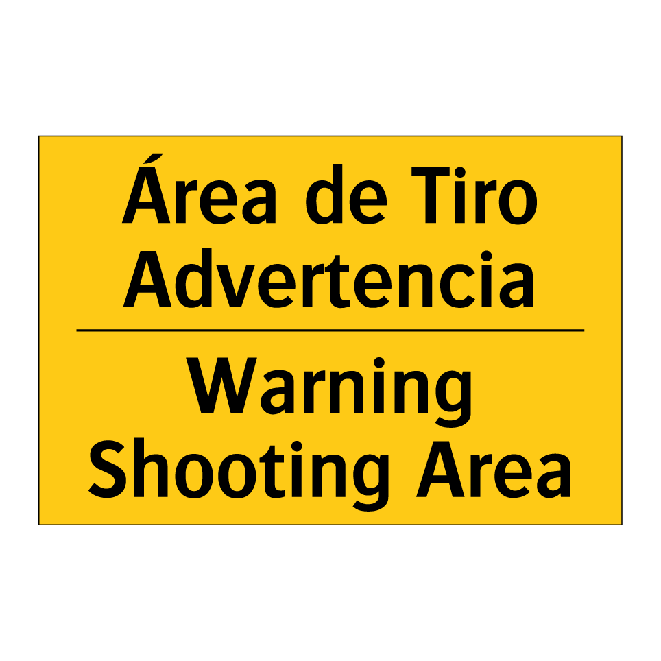 Área de Tiro Advertencia - Warning Shooting Area