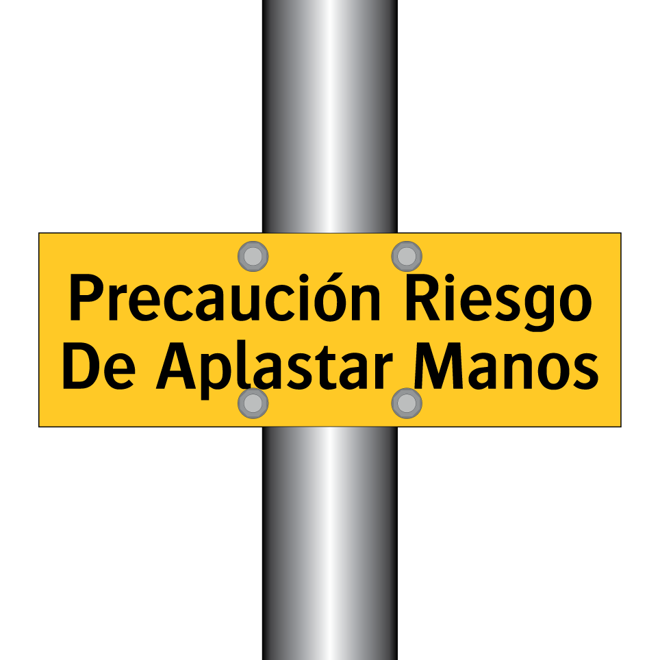 Precaución Riesgo De Aplastar Manos
