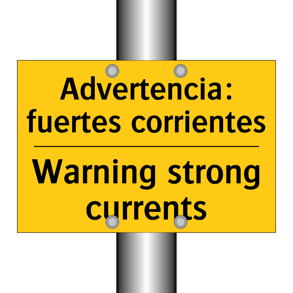 Advertencia: fuertes corrientes - Warning strong currents