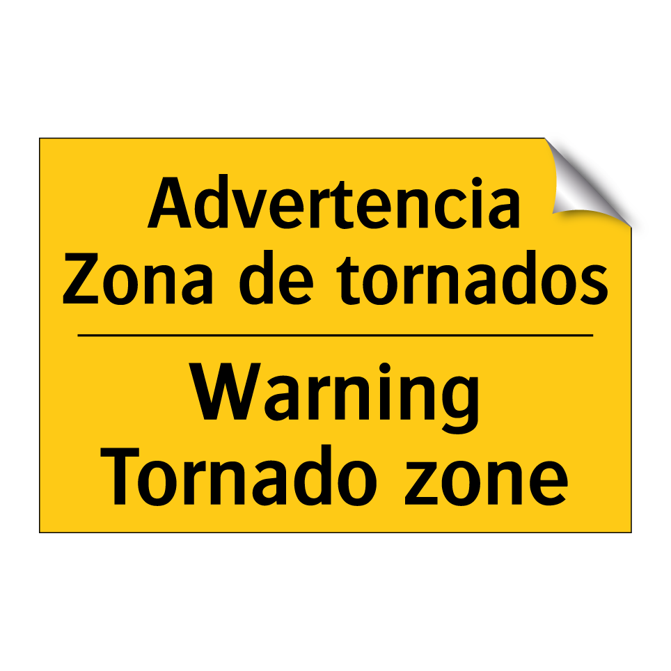 Advertencia Zona de tornados - Warning Tornado zone