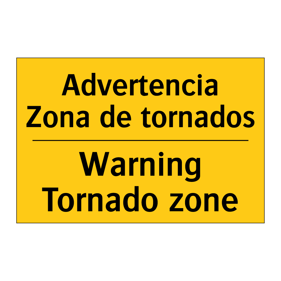 Advertencia Zona de tornados - Warning Tornado zone