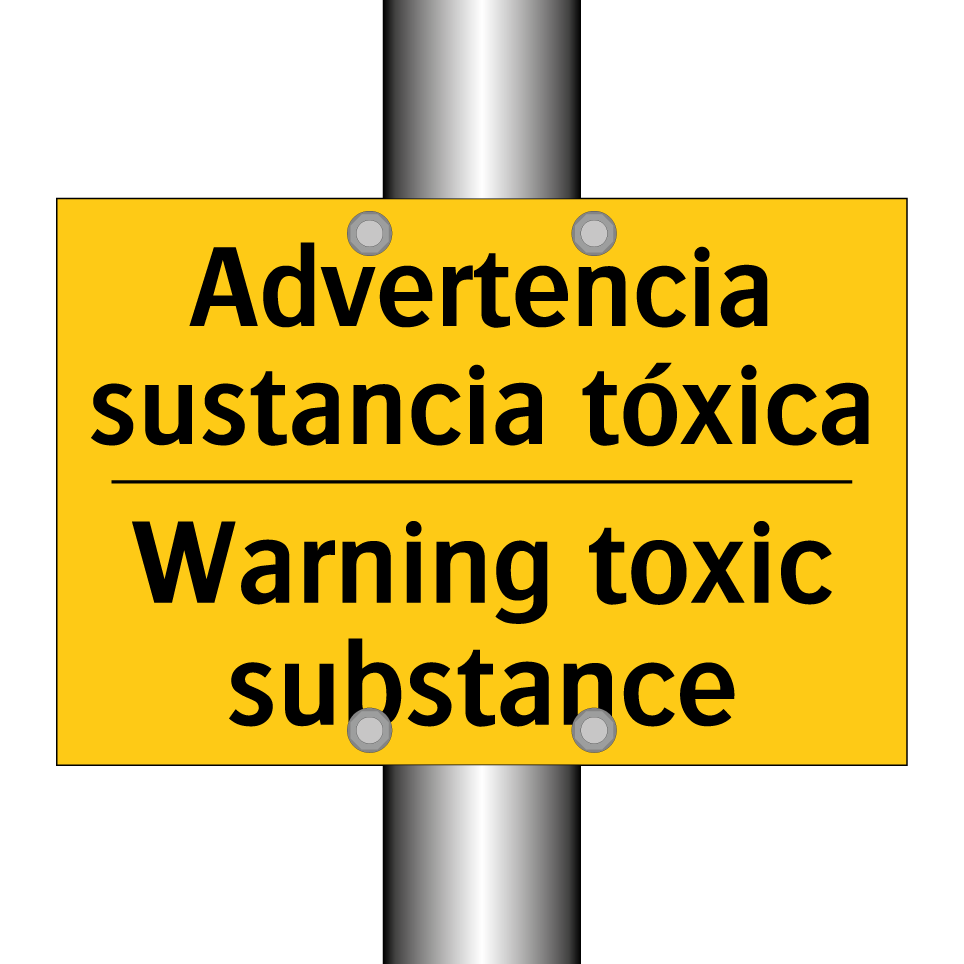 Advertencia sustancia tóxica - Warning toxic substance