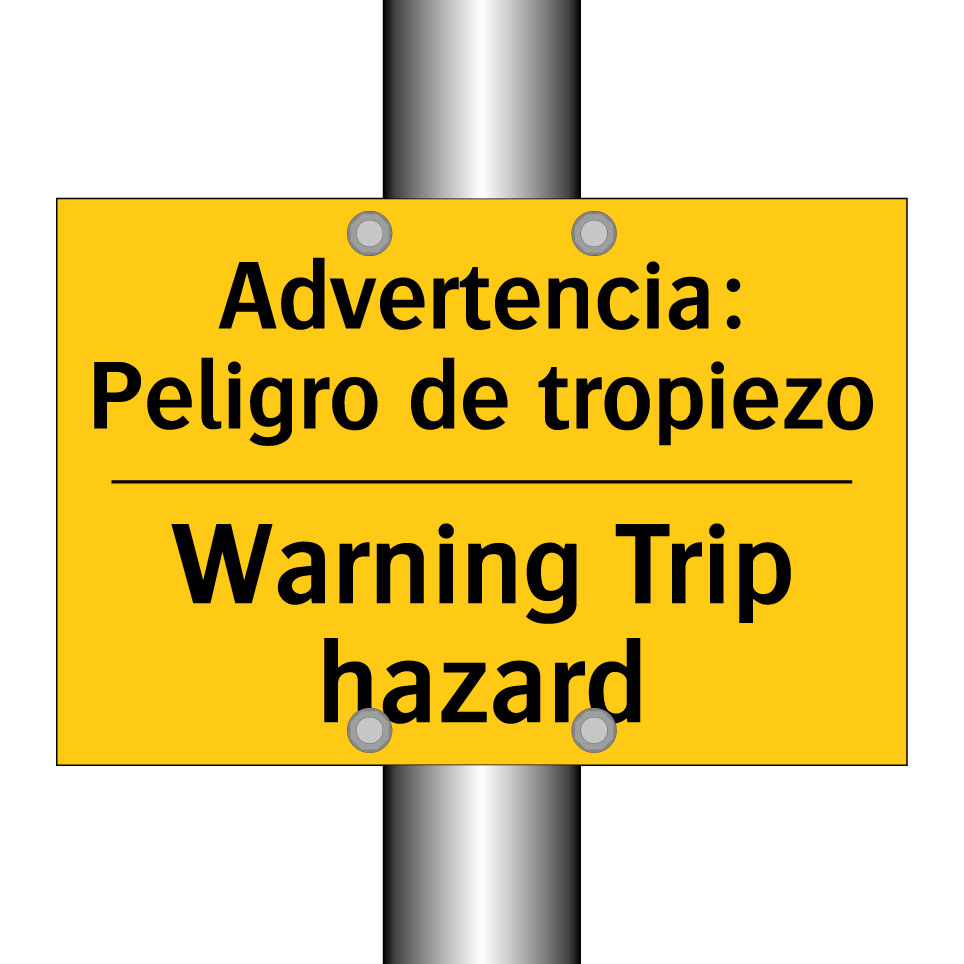 Advertencia: Peligro de tropiezo - Warning Trip hazard