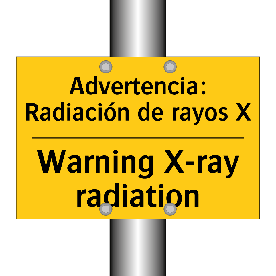 Advertencia: Radiación de rayos X - Warning X-ray radiation