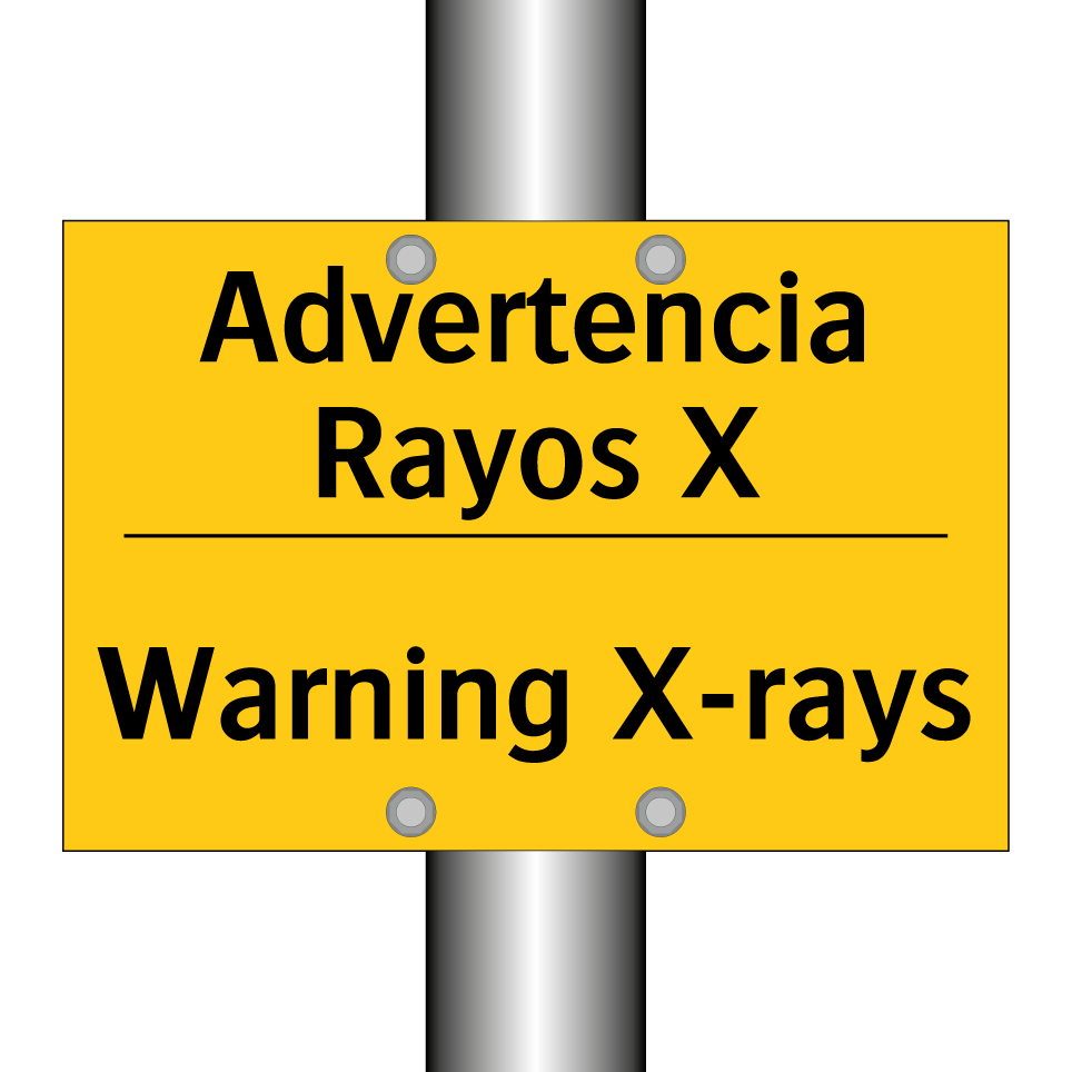 Advertencia Rayos X - Warning X-rays