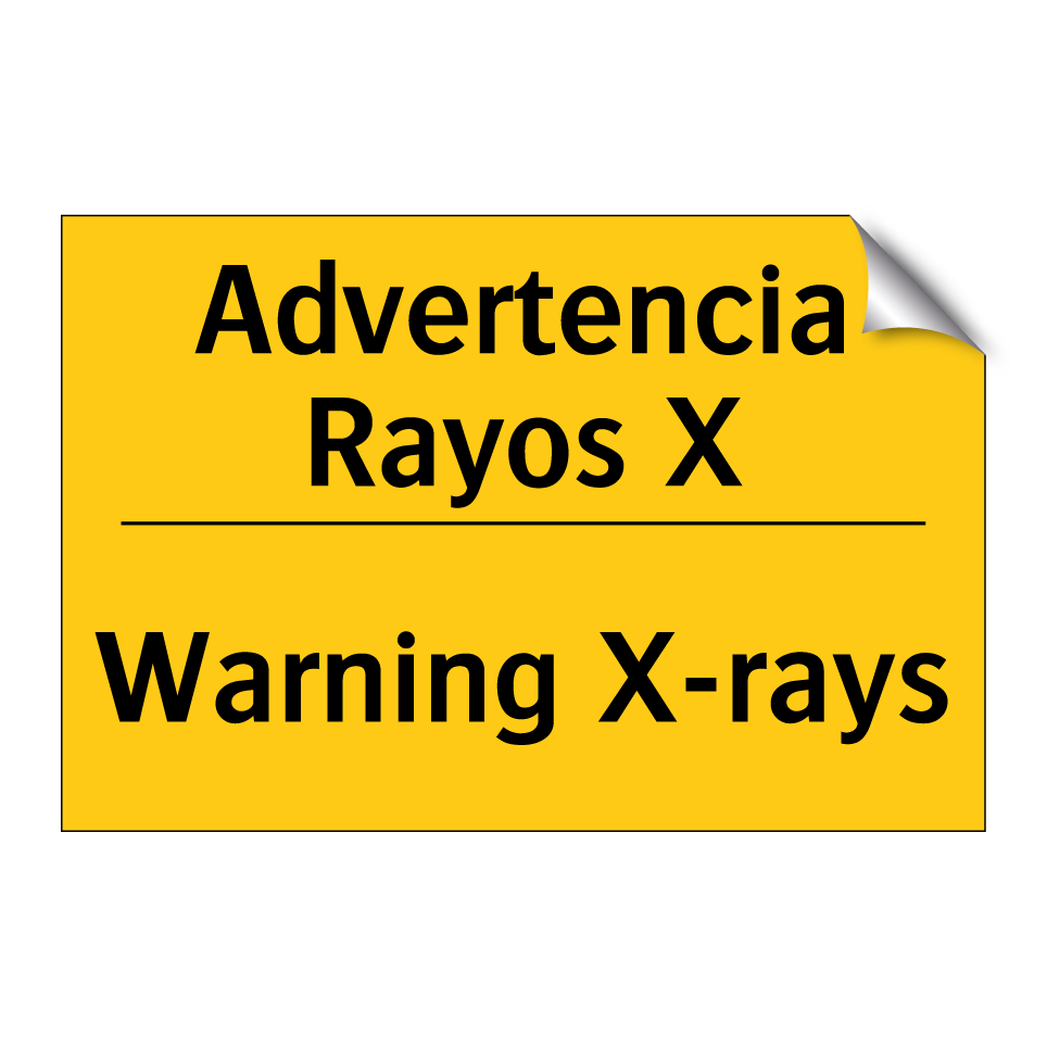 Advertencia Rayos X - Warning X-rays