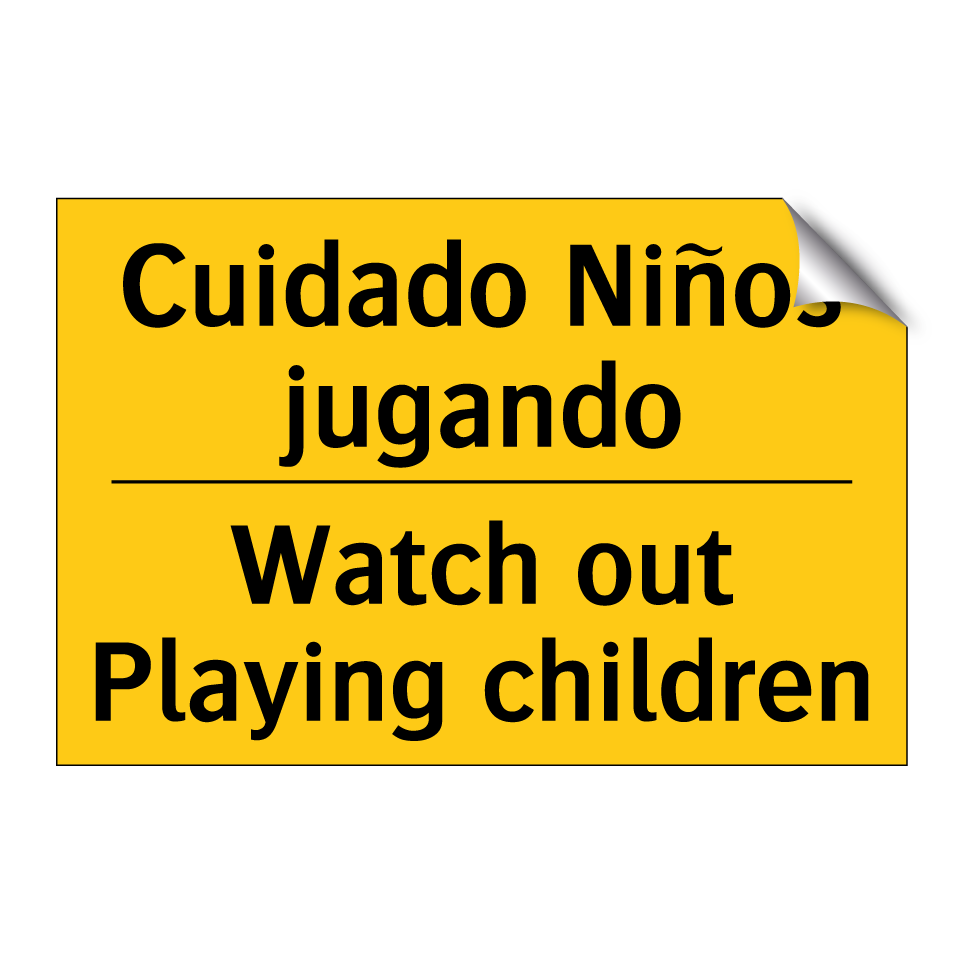 Cuidado Niños jugando - Watch out Playing children