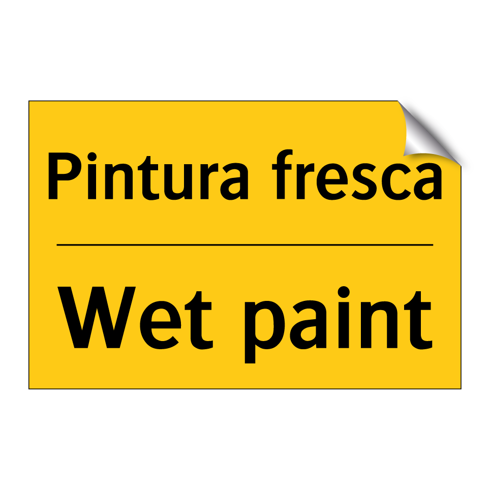 Pintura fresca - Wet paint