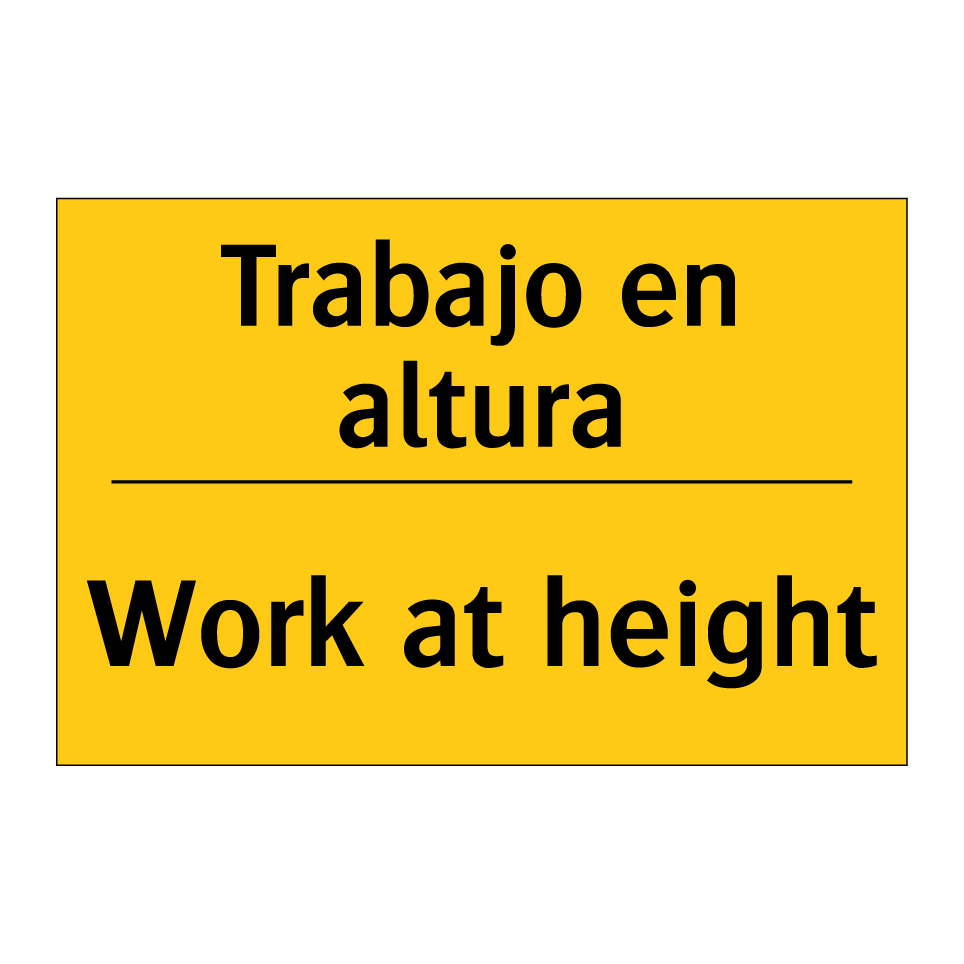 Trabajo en altura - Work at height