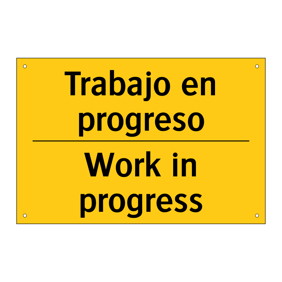 Trabajo en progreso - Work in progress