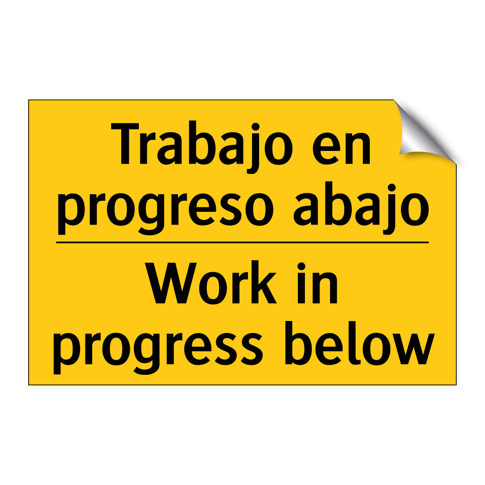Trabajo en progreso abajo - Work in progress below