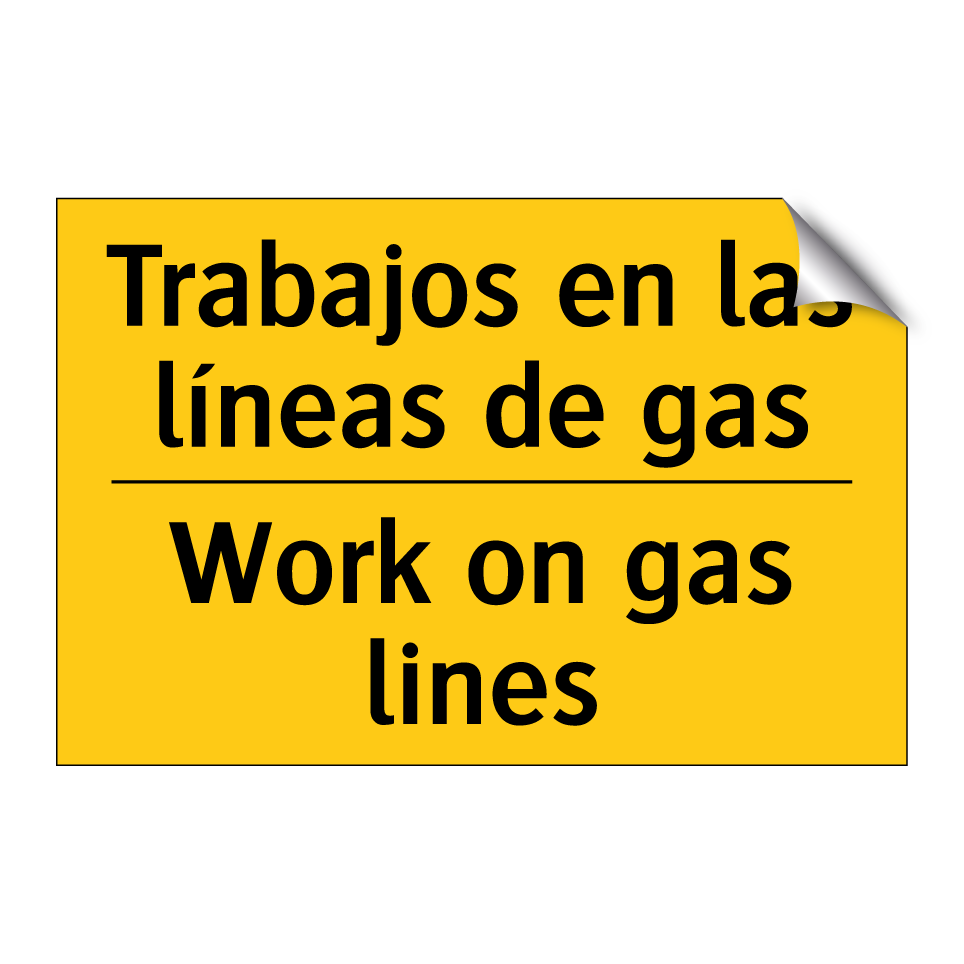 Trabajos en las líneas de gas - Work on gas lines