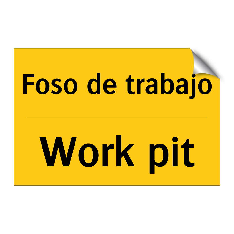 Foso de trabajo - Work pit