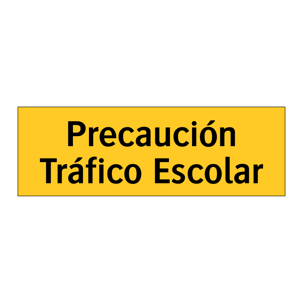 Precaución Tráfico Escolar