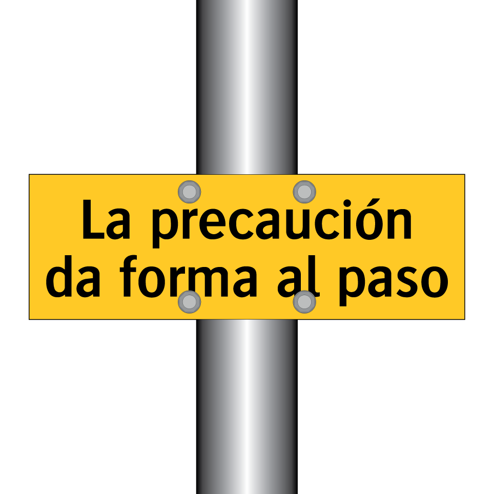 La precaución da forma al paso