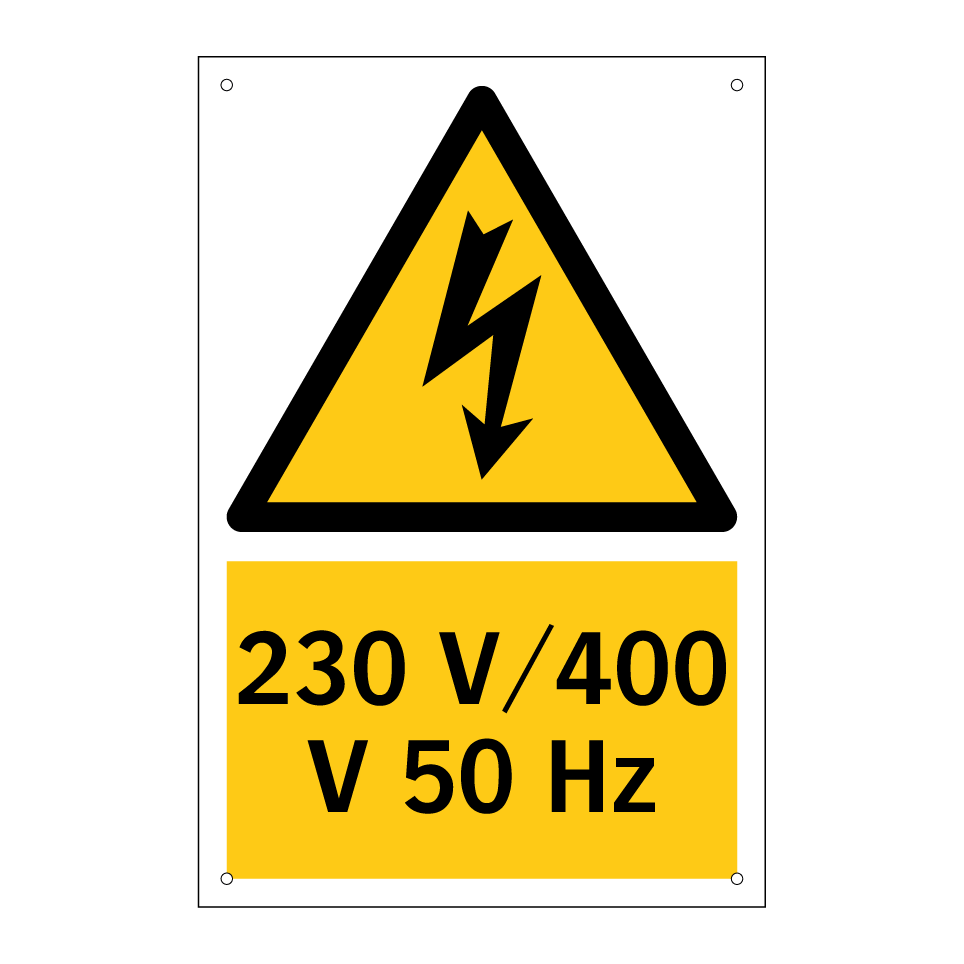 230 V/400 V 50 Hz