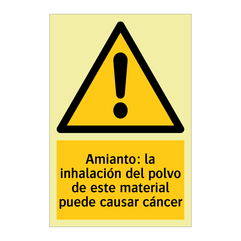 Amianto: la inhalación del polvo de este material puede causar cáncer