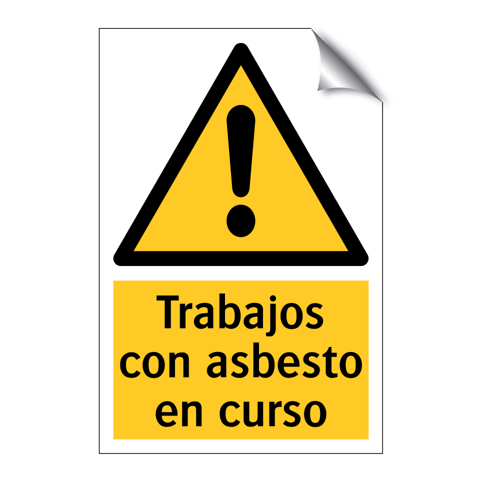 Trabajos con asbesto en curso