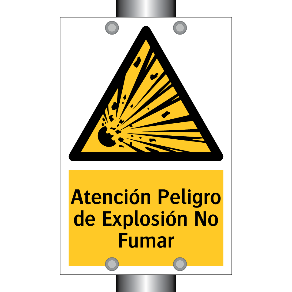 Atención Peligro de Explosión No Fumar
