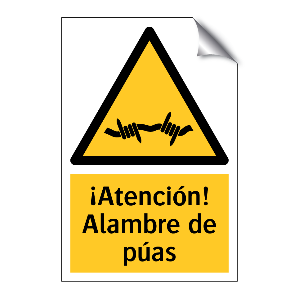 ¡Atención! Alambre de púas