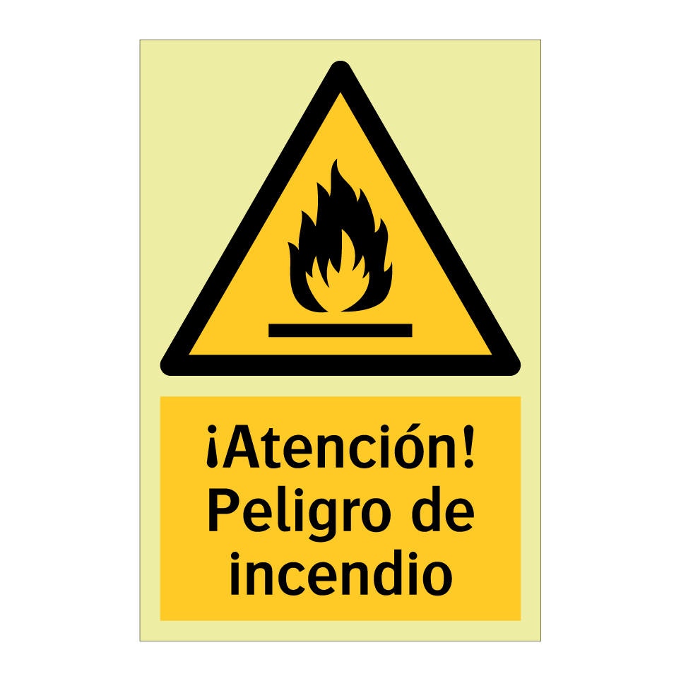 ¡Atención! Peligro de incendio