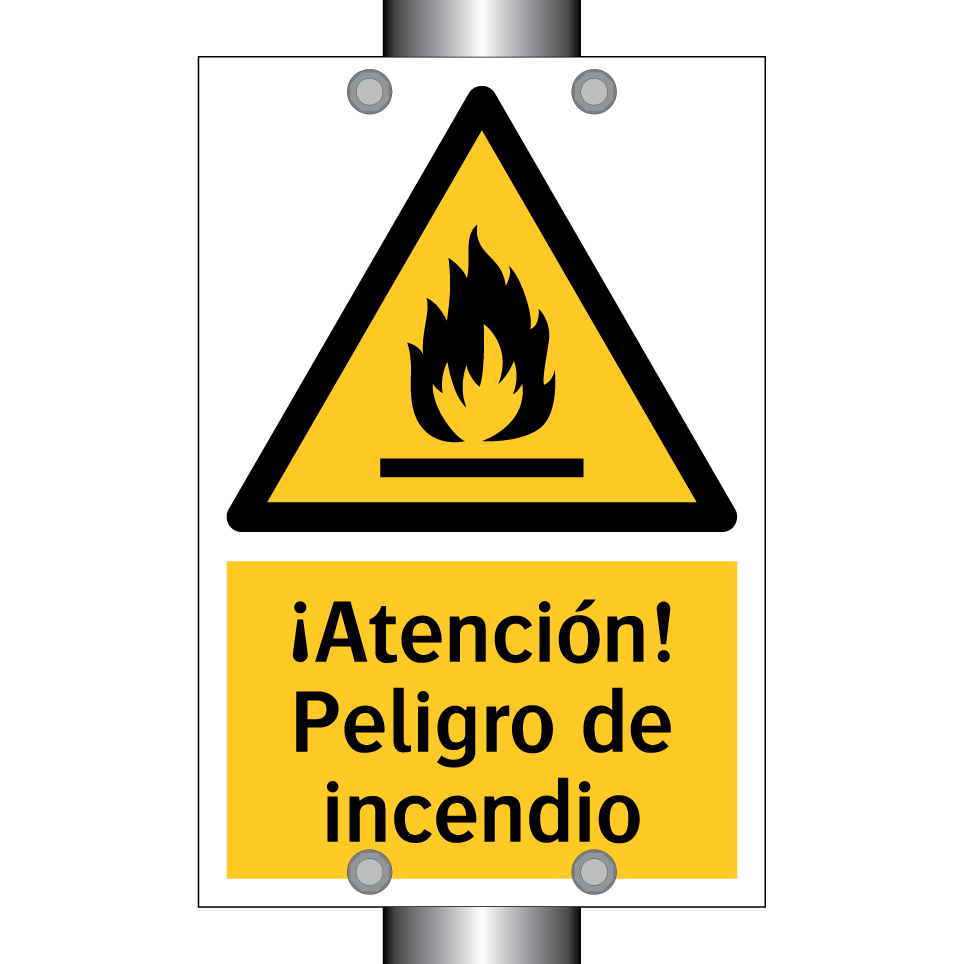 ¡Atención! Peligro de incendio