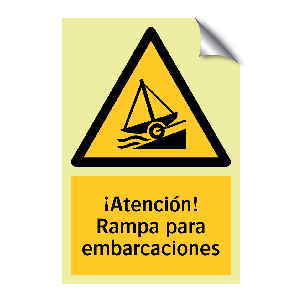 ¡Atención! Rampa para embarcaciones