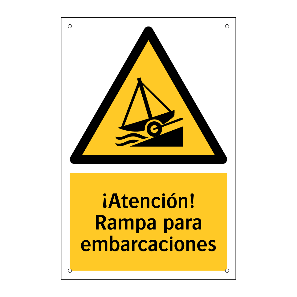 ¡Atención! Rampa para embarcaciones