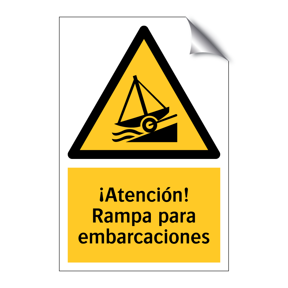 ¡Atención! Rampa para embarcaciones