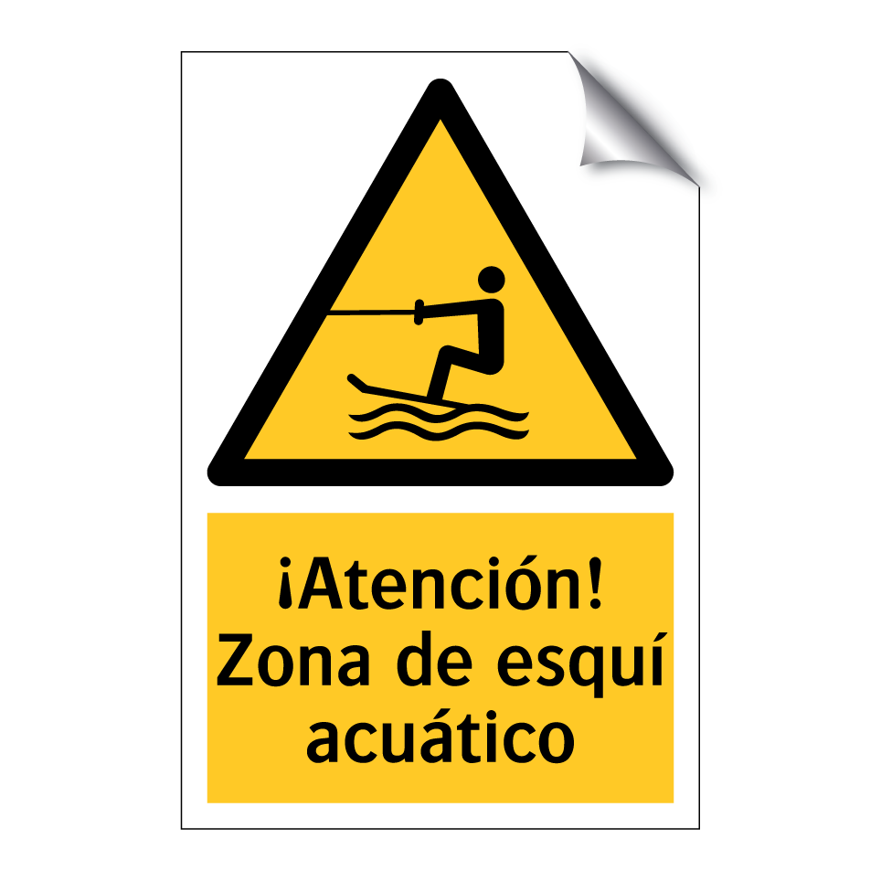 ¡Atención! Zona de esquí acuático