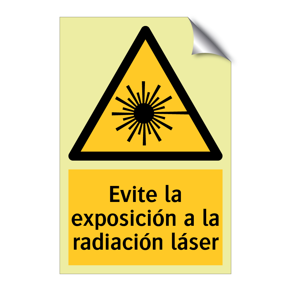 Evite la exposición a la radiación láser