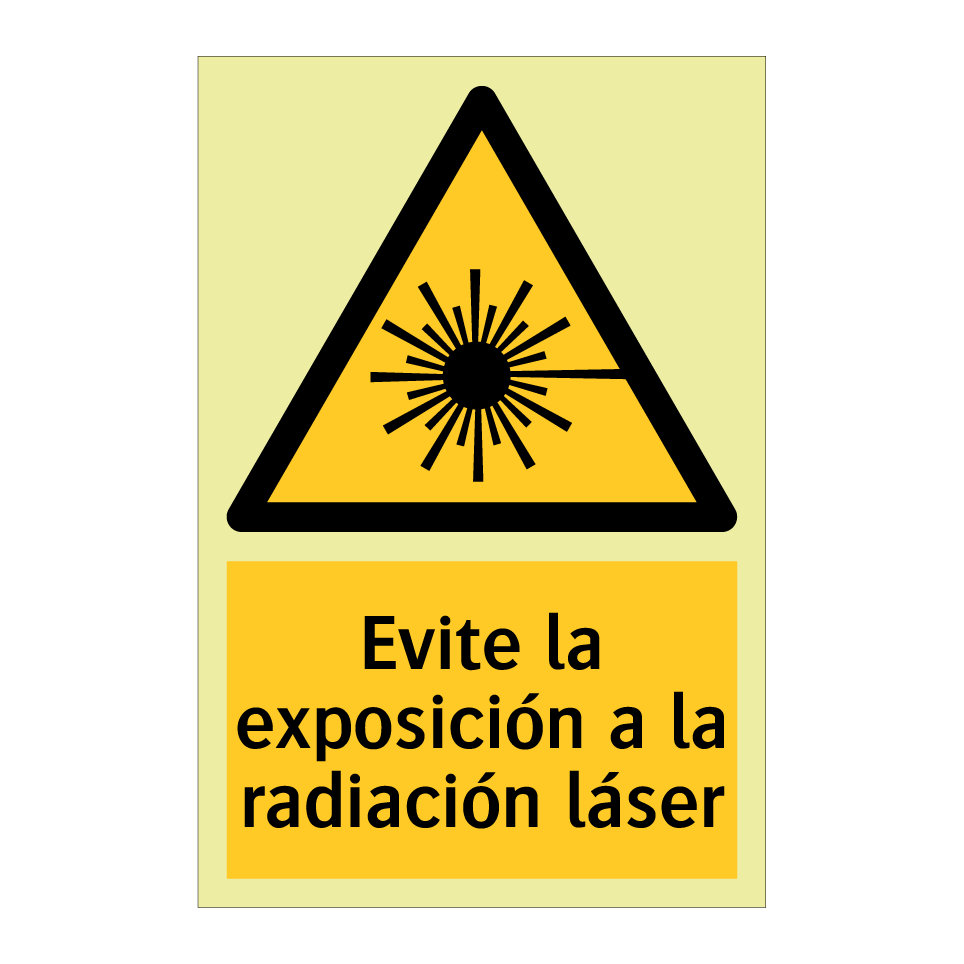 Evite la exposición a la radiación láser