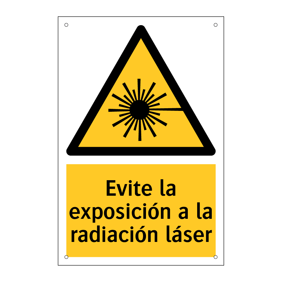 Evite la exposición a la radiación láser