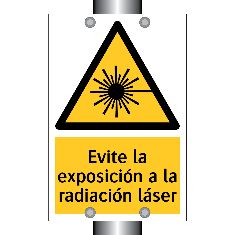 Evite la exposición a la radiación láser