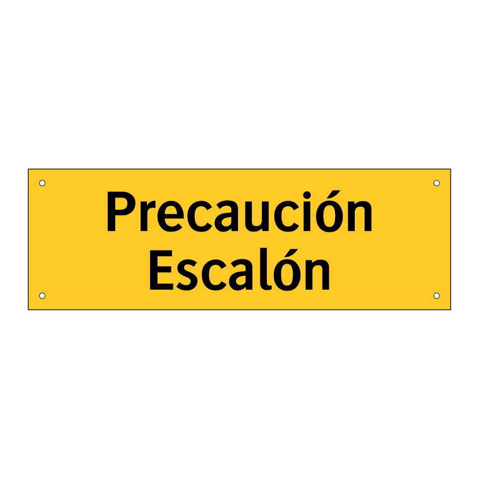 Precaución Escalón