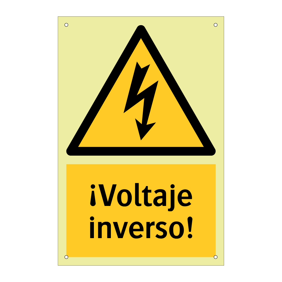 ¡Voltaje inverso!