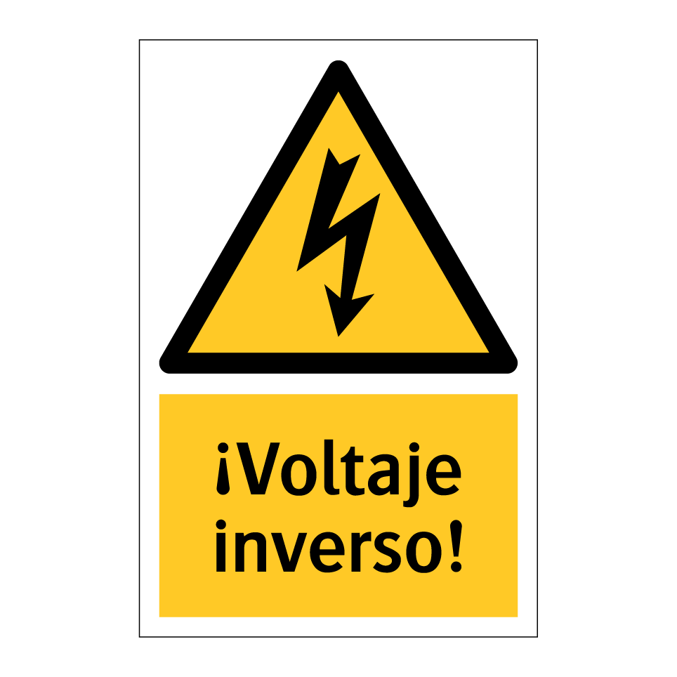 ¡Voltaje inverso!