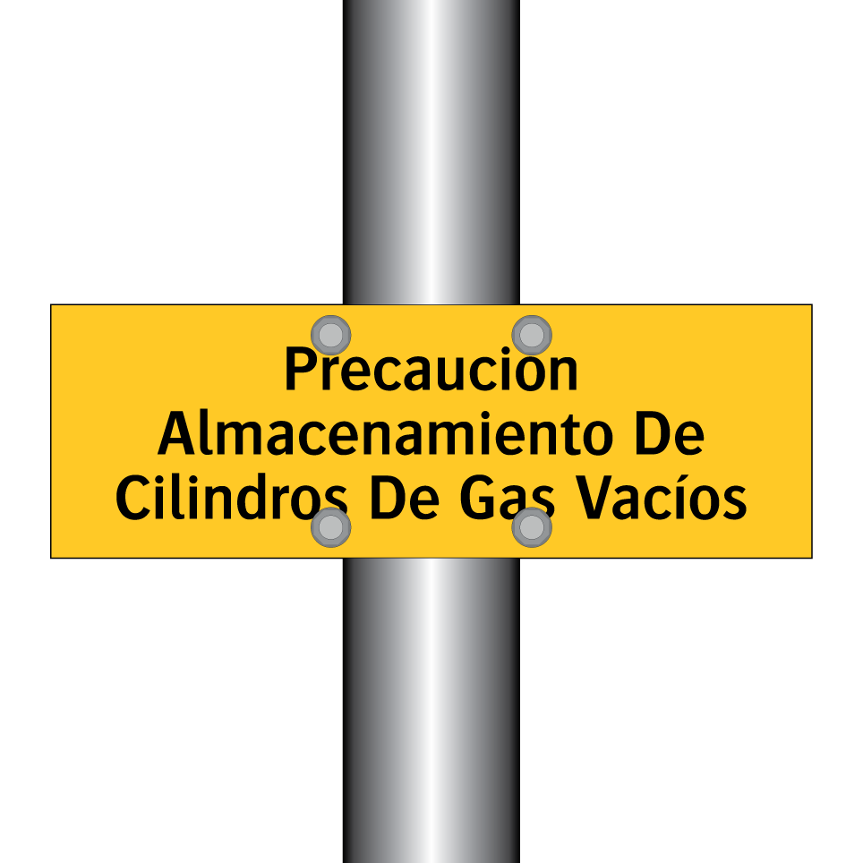 Precaución Almacenamiento De Cilindros De Gas Vacíos
